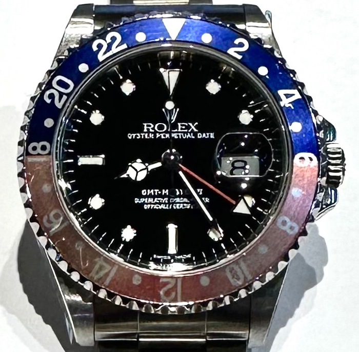 Rolex Oyster Perpetual GMT Master II Case ref 16710, Ca 1999, just back from Rolex Service Centre, - Image 6
