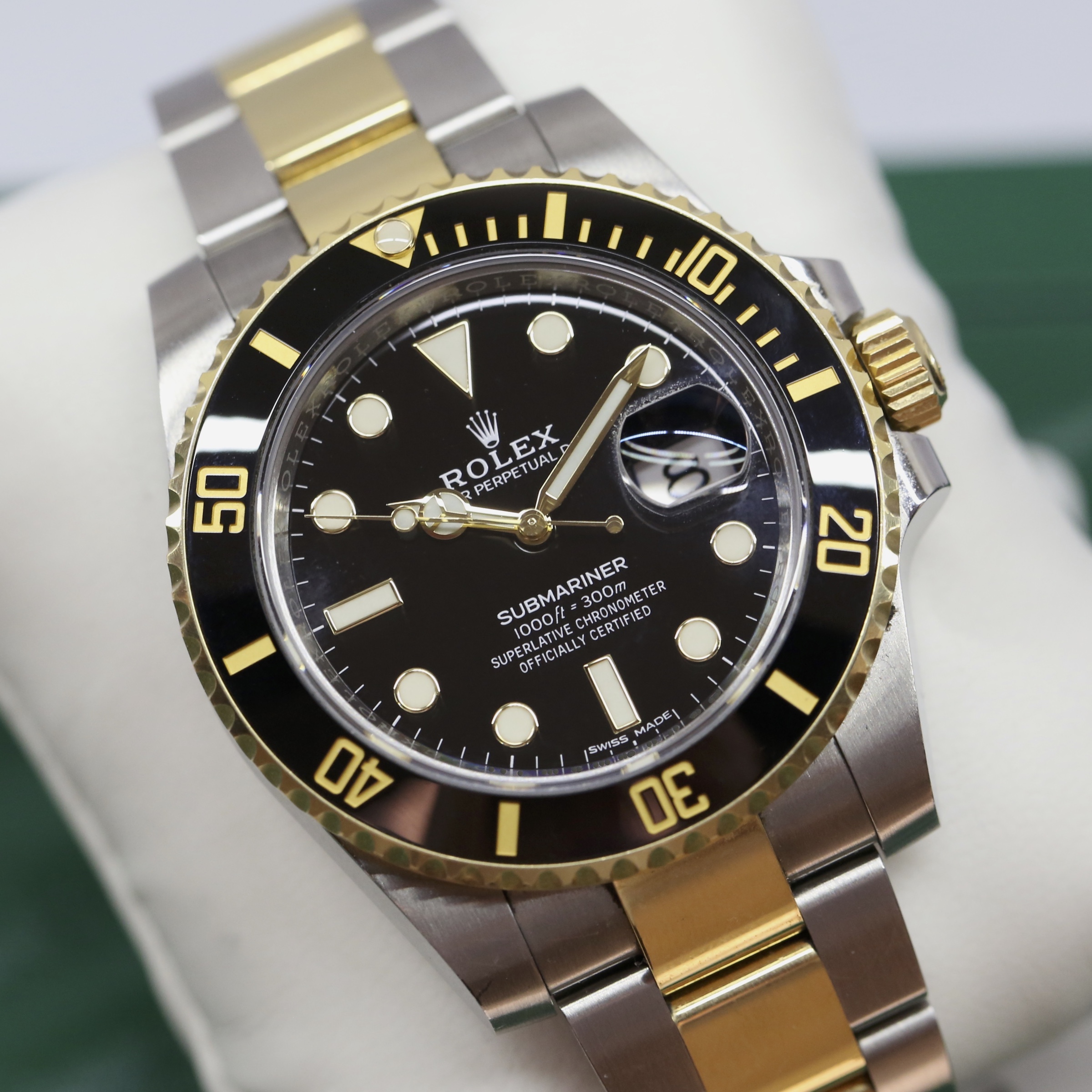 Rolex Submariner Date 18ct Yellow Gold & Stainless Steel on Matching Rolex Oyster Bracelet, Black Index Dial, Ref: 116613LN, Circa: 2020, Complete with Box & Papers, Balance of Rolex 5 year Factory Warranty