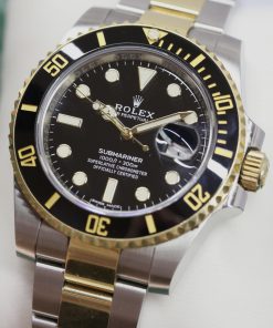 Alternative view of Rolex Submariner Date 18ct Yellow Gold & Stainless Steel on Matching Rolex Oyster Bracelet, Black Index Dial, Ref: 116613LN, Circa: 2020, Complete with Box & Papers, Balance of Rolex 5 year Factory Warranty