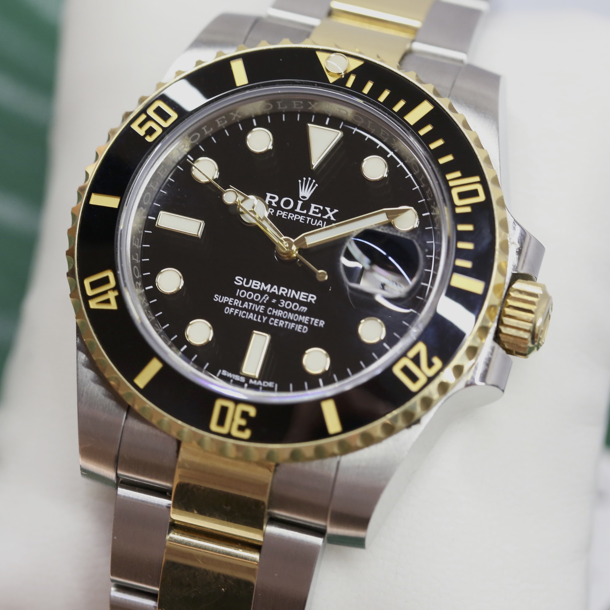 Rolex Submariner Date 18ct Yellow Gold & Stainless Steel on Matching Rolex Oyster Bracelet, Black Index Dial, Ref: 116613LN, Circa: 2020, Complete with Box & Papers, Balance of Rolex 5 year Factory Warranty - Image 2