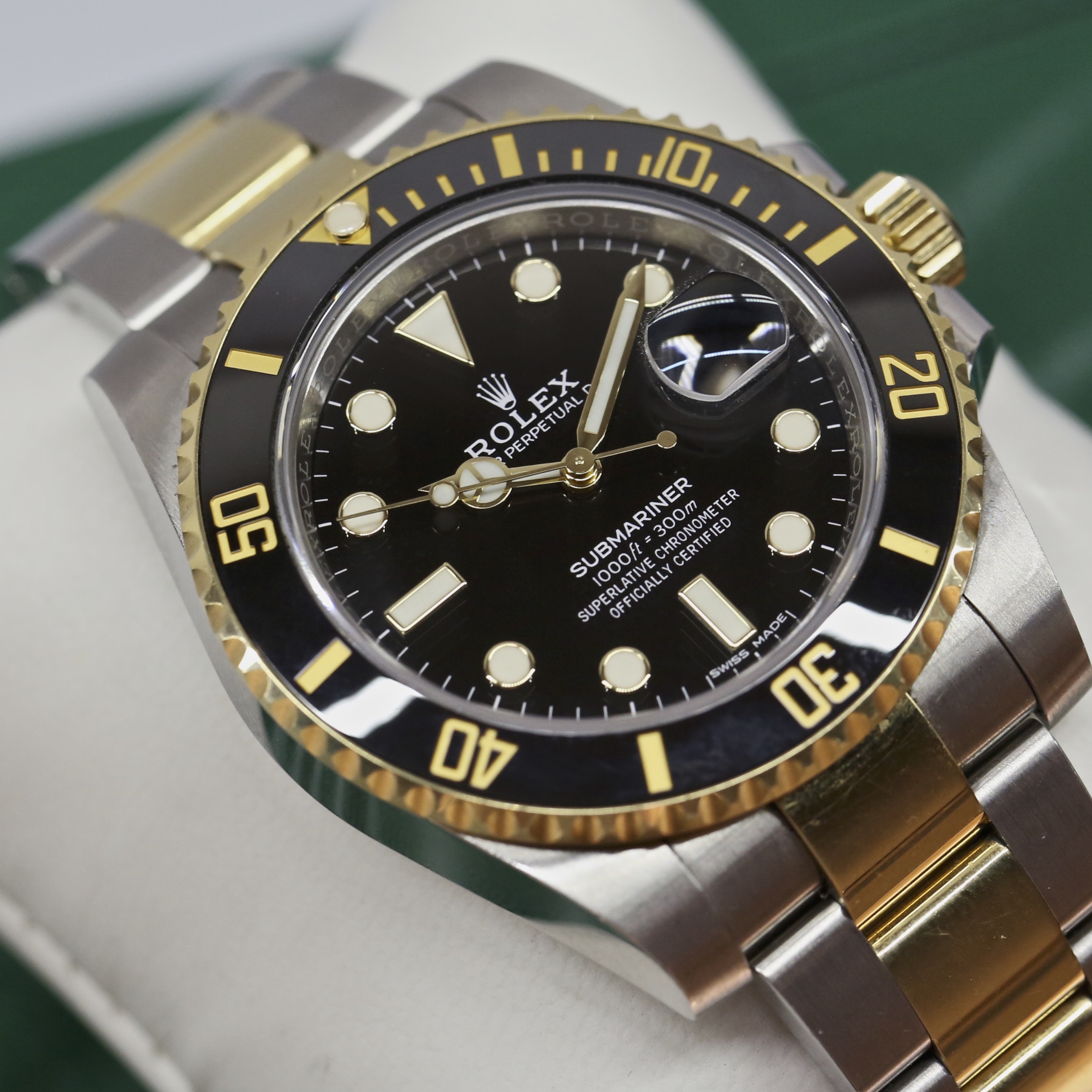 Rolex Submariner Date 18ct Yellow Gold & Stainless Steel on Matching Rolex Oyster Bracelet, Black Index Dial, Ref: 116613LN, Circa: 2020, Complete with Box & Papers, Balance of Rolex 5 year Factory Warranty - Image 6