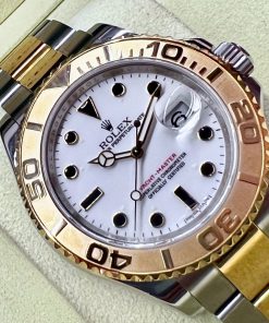 Rolex Oyster Perpetual Yachtmaster 40 18ct YG & st steel Case ref 16623, Ca 2012 with box and papers.