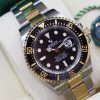 Rolex Sea Dweller 43, “Anniversary” in Rolex OysterSteel & 18ct Yellow Gold on a Rolex Oystersteel and 18ct Yellow gold bracelet, Black Index Dial, Black Ceramic Bezel, Ref: 126603, Complete with Box, Paper & Balance of Rolex Factory Warranty.