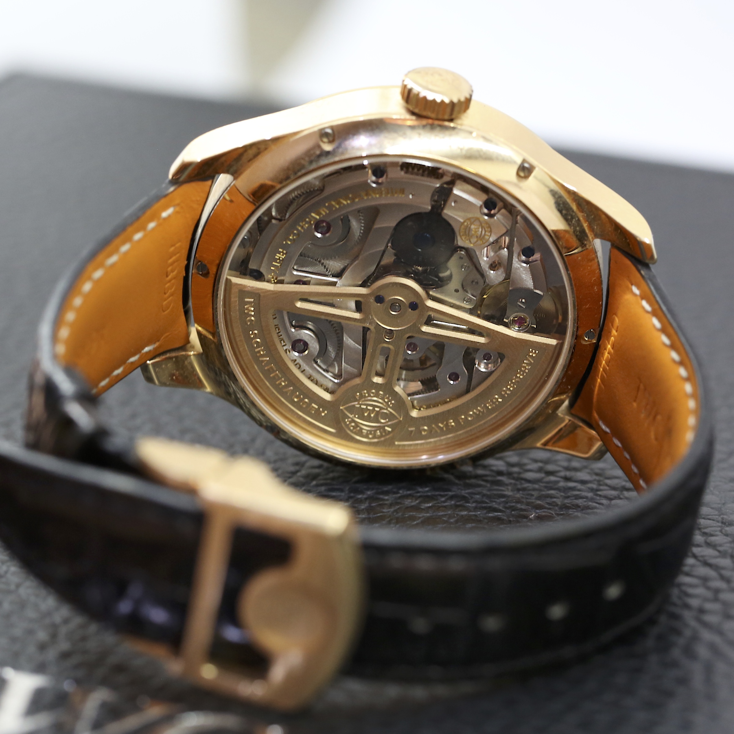 IWC Portugieser Perpetual Calendar in 18ct Rose Gold, Gray Arab dial, on IWC Strap with 18ct Deployant Clasp, Ref: IW503404, Circa: 2020, Complete with Box & Papers "RRP $64,700" - Image 7