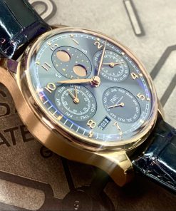 IWC Portugieser Perpetual Calendar in 18ct Rose Gold, Gray Arab dial, on IWC Strap with 18ct Deployant Clasp, Ref: IW503404, Circa: 2020, Complete with Box & Papers "RRP $64,700"