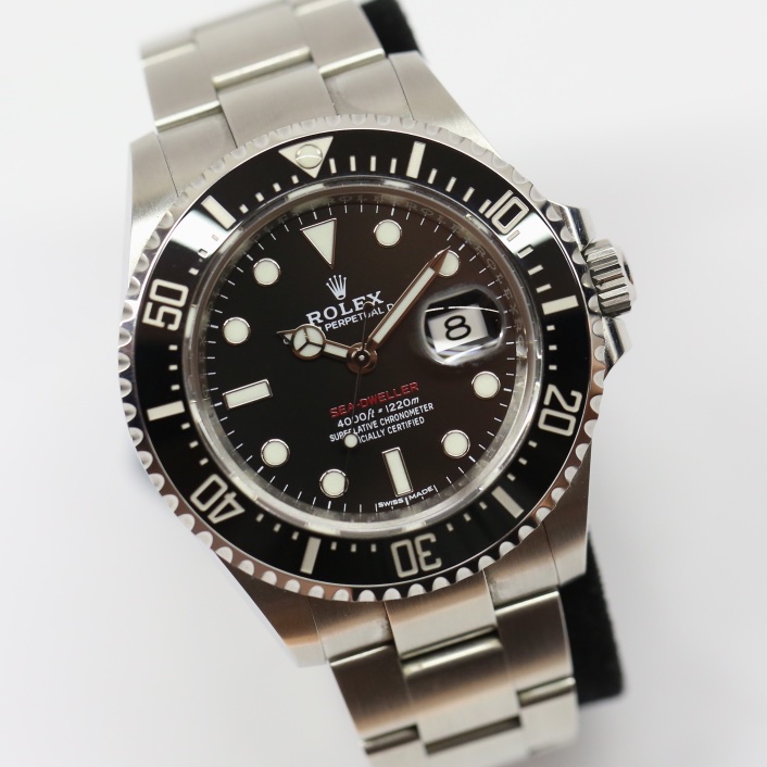 Rolex Sea Dweller 43, "Anniversary" in Rolex OysterSteel on a Rolex Oyster bracelet, Black Index Dial, Black Ceramic Bezel, Ref: 126600, Ca.2017, Complete with Box, Paper and Rolex Warranty - Image 2