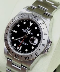 Alternative view of Rolex Explorer 2 GMT, Stainless Steel, Black Index Dial on Rolex Oyster Bracelet, Reference: 16570, Circa: 2008/9, with Box & book