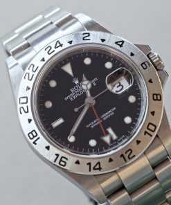 Rolex Explorer 2 GMT, Stainless Steel, Black Index Dial on Rolex Oyster Bracelet, Reference: 16570, Circa: 2008/9, with Box & book