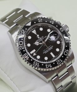 Rolex Oyster Perpetual GMT Master II in Rolex Oystersteel,  Ref 116710LN, Box and Rolex Warranty card, Ca 2008.
