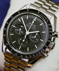 Alternative view of Omega Speedmaster Professional Moonwatch, Black Index Dial on Omega Stainless Steel Bracelet, Reference: 31030425001002, Complete with Box, book and Omega Warranty cards. Circa: 2022