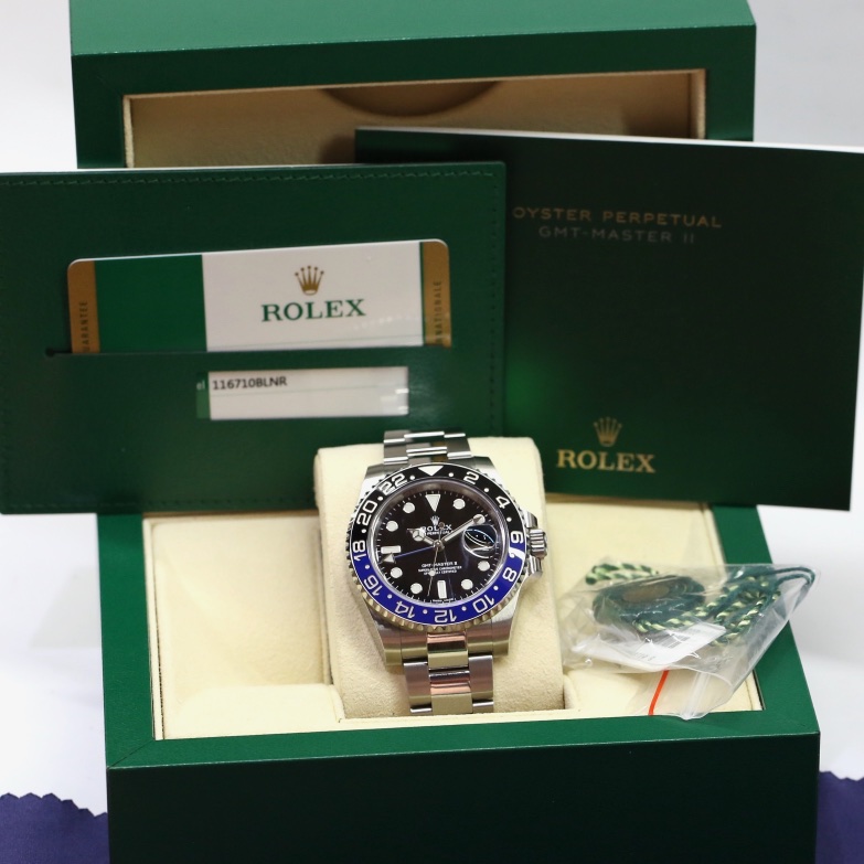 Rolex GMT Master II Stainless Steel, Black Index Dial, "Batman" Blue Black Ceramic Bezel on Oystersteel Bracelet, Ref 116710BLNR, Circa: 2018, Complete with Box & Papers - Image 5