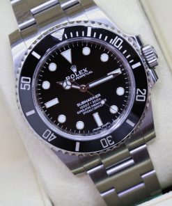 Rolex Submariner Ceramic Bezel, Non-Date 40mm in Stainless Steel on a Rolex Oystersteel Bracelet, Reference 114060, Circa: 2017,  With Box & Warranty Card