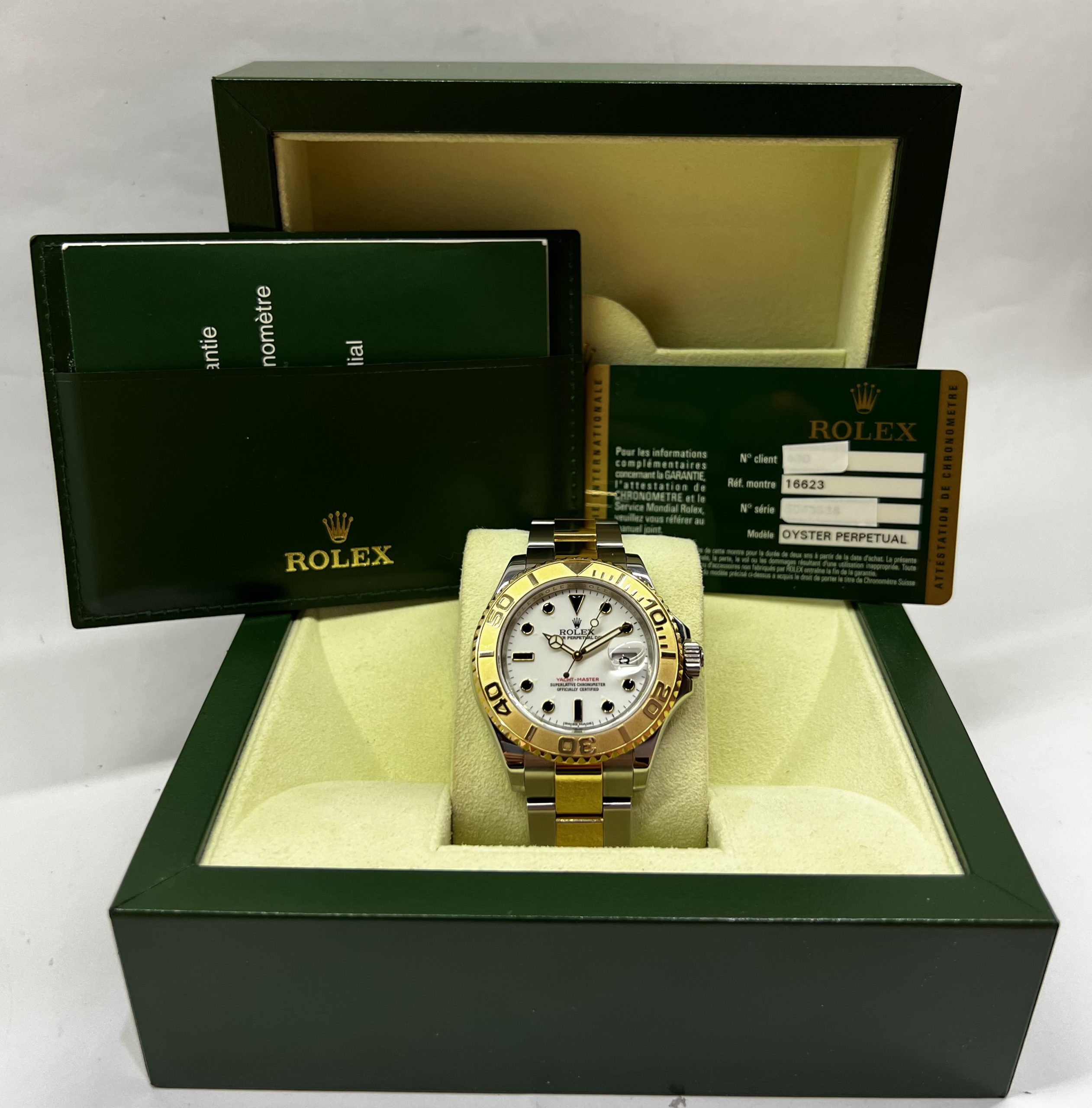 Rolex Oyster Perpetual Yachtmaster 40 18ct YG & st steel Case ref 16623, Ca 2012 with box and papers. - Image 4