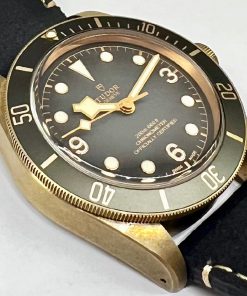 Tudor Black Bay Bronze, Slate Grey index dial, Brown 60 min Bezel, on Black Nubuck Leather Strap with Bronze Tudor Buckle, Ref. 79250BA, Ca. 2019, with Box & Papers