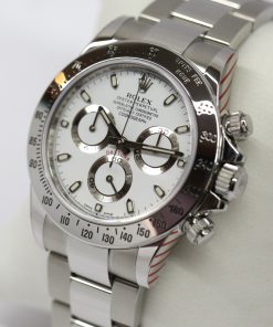 Alternative view of Rolex Oyster Perpetual Cosmograph Daytona, in Stainless Steel, White Index Dial, on Rolex Oyster Bracelet, Ref. 116520, Ca. 2012, Complete with Box & Papers