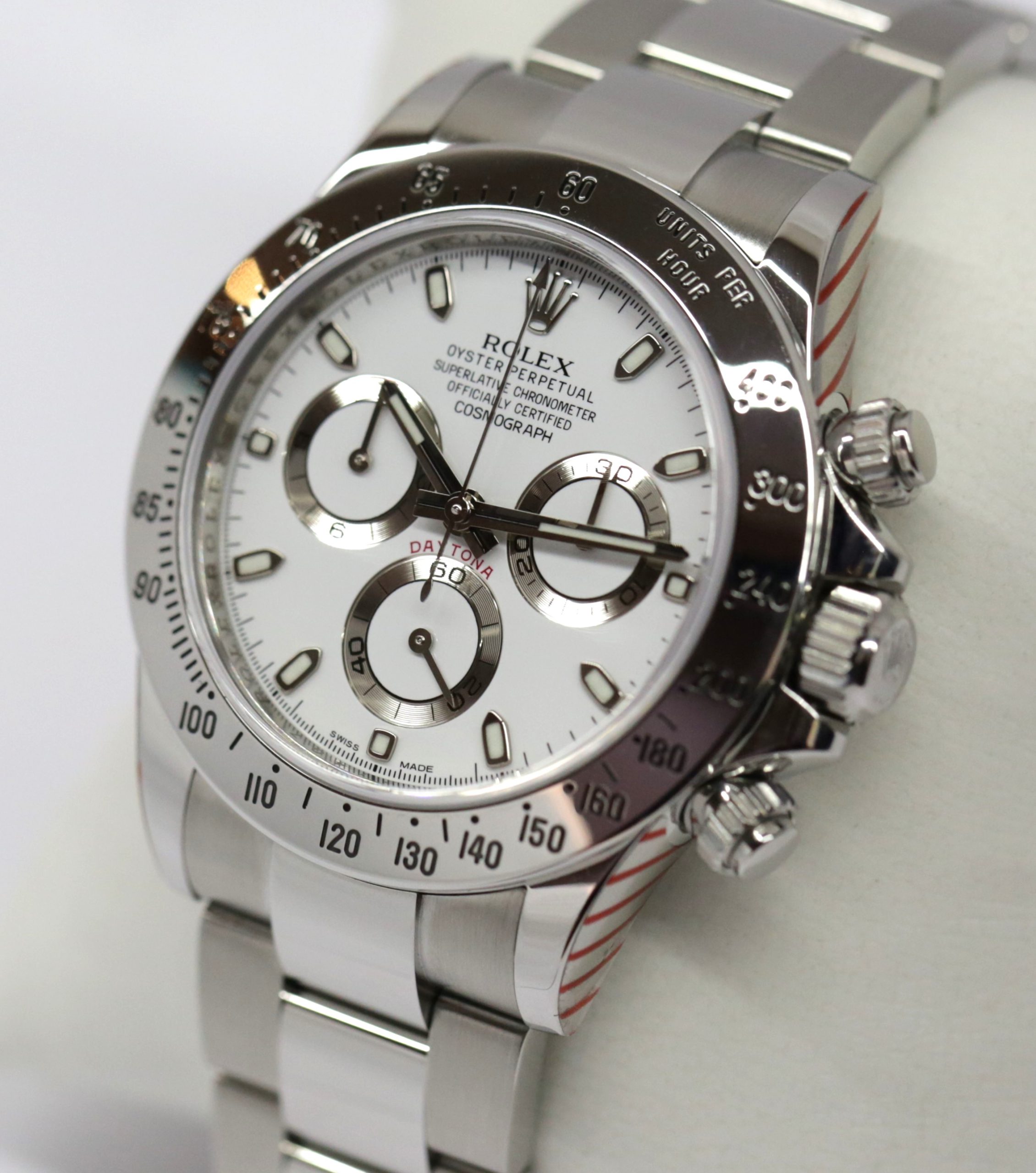 Rolex Oyster Perpetual Cosmograph Daytona, in Stainless Steel, White Index Dial, on Rolex Oyster Bracelet, Ref. 116520, Ca. 2012, Complete with Box & Papers - Image 2