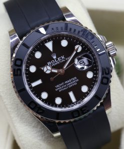 Rolex Yacht-Master 42 in 18ct White Gold, Black Ceramic bezel & Black index dial, on Rolex Oysterflex Bracelet, Ref. 226659, Ca. 2022, Complete with Box & Papers