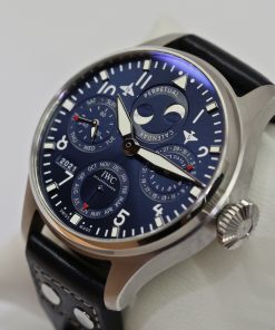Alternative view of IWC Big Pilot Perpetual Calendar in stainless steel , Blue Arab dial, on IWC Strap with a stainless steel Deployant Clasp, Ref: IW503605, Circa: 2021, Complete with Box & Papers  "RRP $46,700"