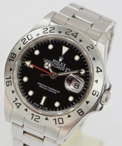 Alternative view of Rolex Explorer II, Stainless Steel, Black Index Dial on Rolex Oyster Bracelet, Reference: 16570, Circa: 1989, Watch Only