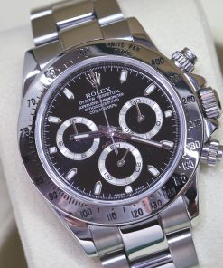 Rolex Oyster Perpetual Cosmograph Daytona Ref 116520, stainless steel Sold new in 2005 with box and papers.