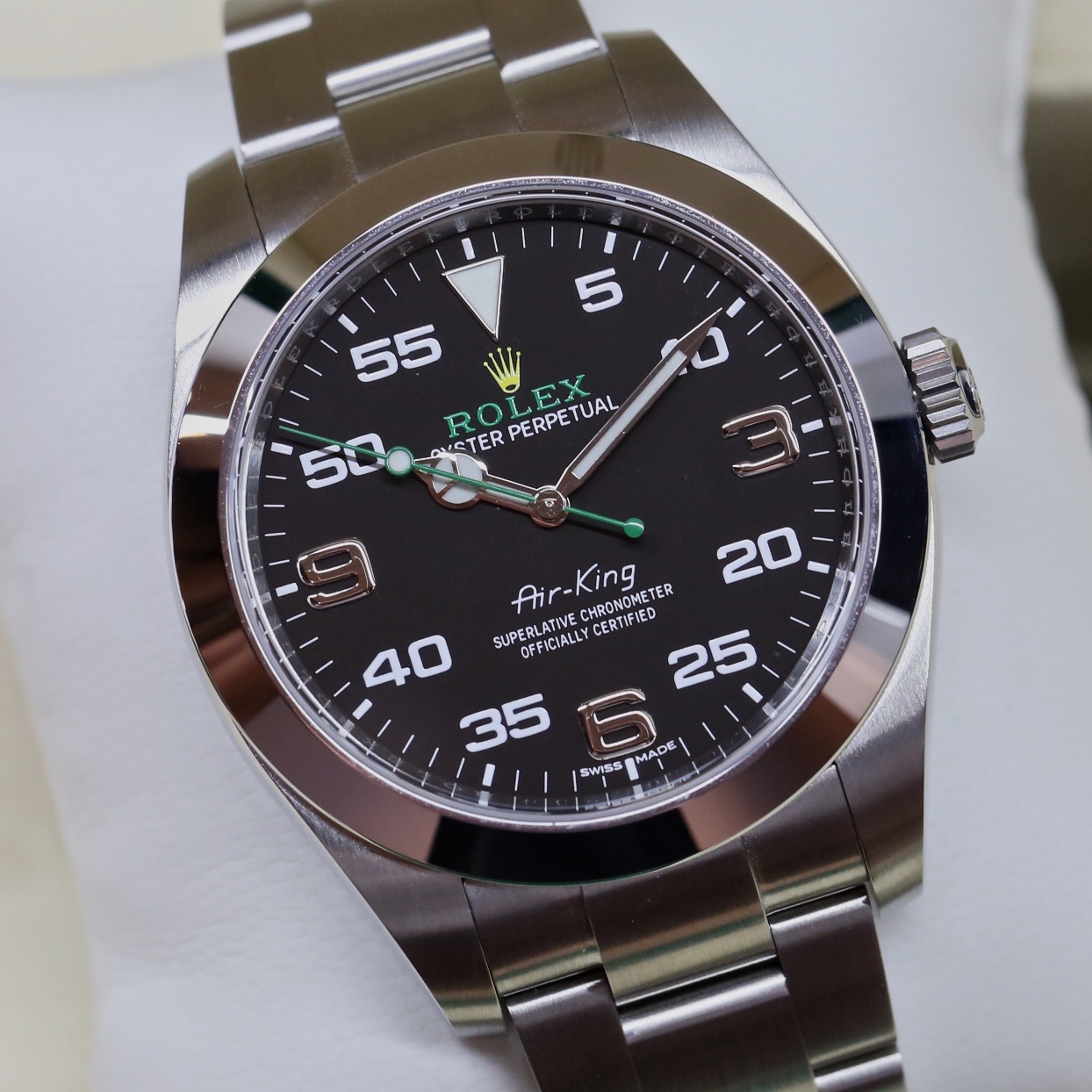 Rolex Air King Stainless Steel on Rolex Oyster Bracelet, Black 3,6,9 Dial, Reference: 116900, Circa: 2021, Complete with Box & Papers - Image 4