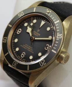 Alternative view of Tudor Black Bay Bronze, Slate Grey index dial, Brown 60 min Bezel, on Black Nubuck Leather Strap with Bronze Tudor Buckle, Ref. 79250BA, Ca. 2019, with Box & Papers