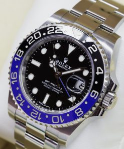 Alternative view of Rolex GMT Master II "Batman", in Stainless Steel, Black & Blue Ceramic Bezel, Black Index Dial, on Rolex OysterSteel Bracelet, Ref. 116710BLNR, Circa. 2017, Complete with Box & Papers