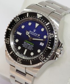 Alternative view of Rolex DeepSea Sea-Dweller "James Cameron", in Stainless Steel, Black & Blue Index Dial, on Rolex OysterSteel Bracelet, Ref. 126660, Ca. 2019 Complete with Box & Papers