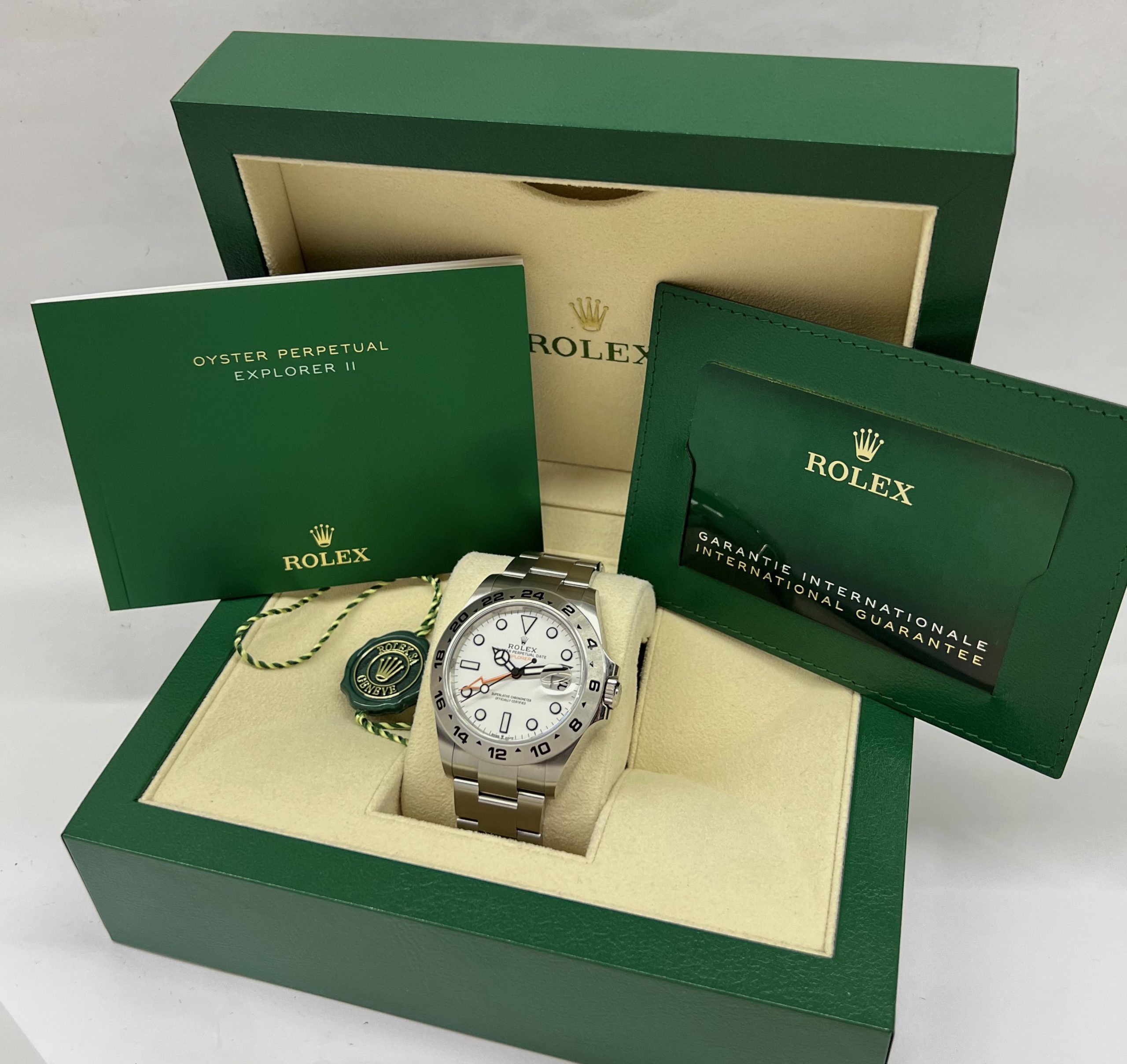Rolex Oyster Perpetual Explorer II Polar ref 226570, sold new in 2021 full set, 42mm in diameter. - Image 7