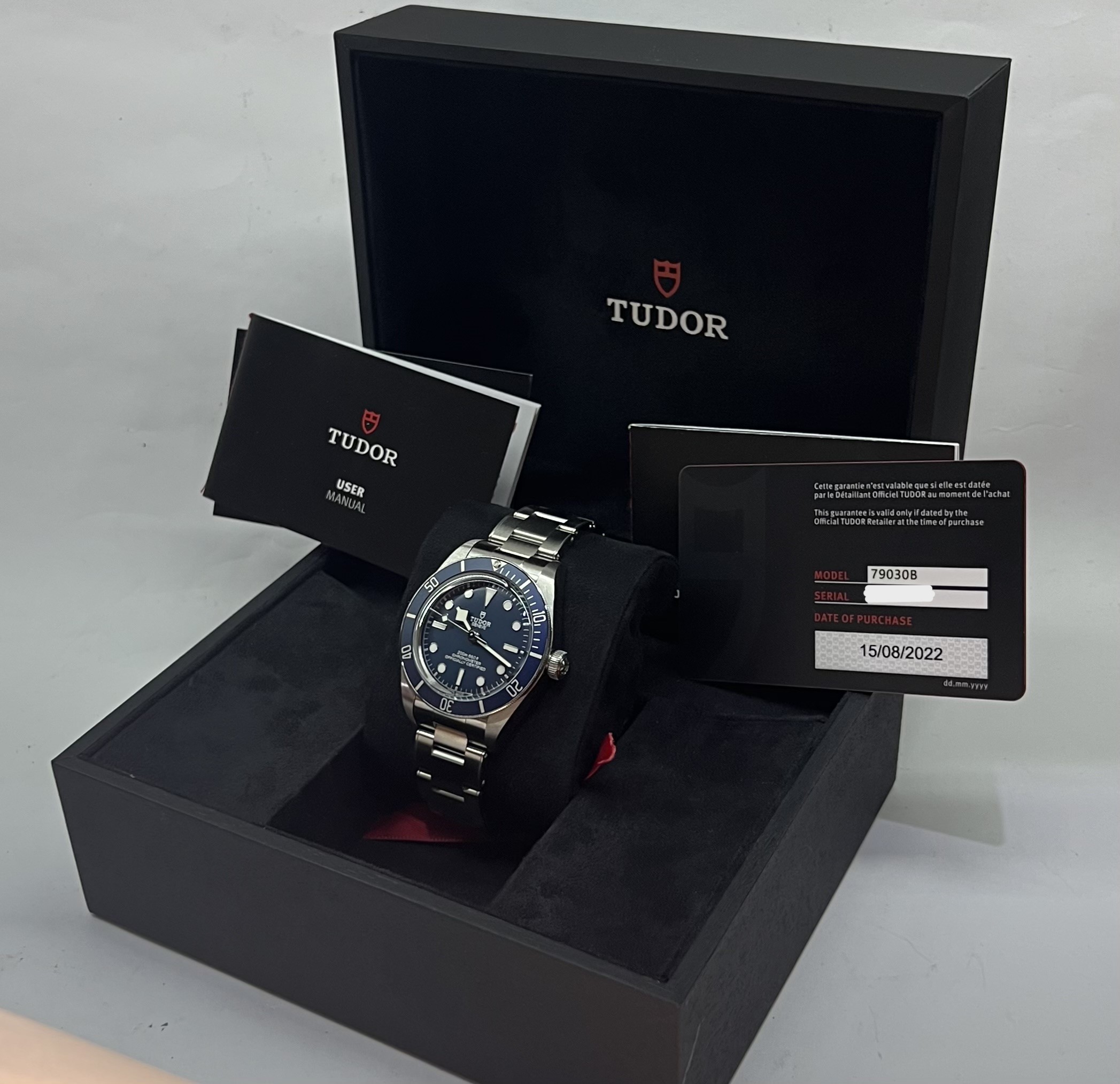 Tudor Black Bay Fifty-Eight, Stainless Steel, Blue Index Dial, Blue Bezel, on Stainless Steel Tudor Oyster Bracelet, Ref. 79030B, Circa: 2022, Complete with Box & Papers - Image 6