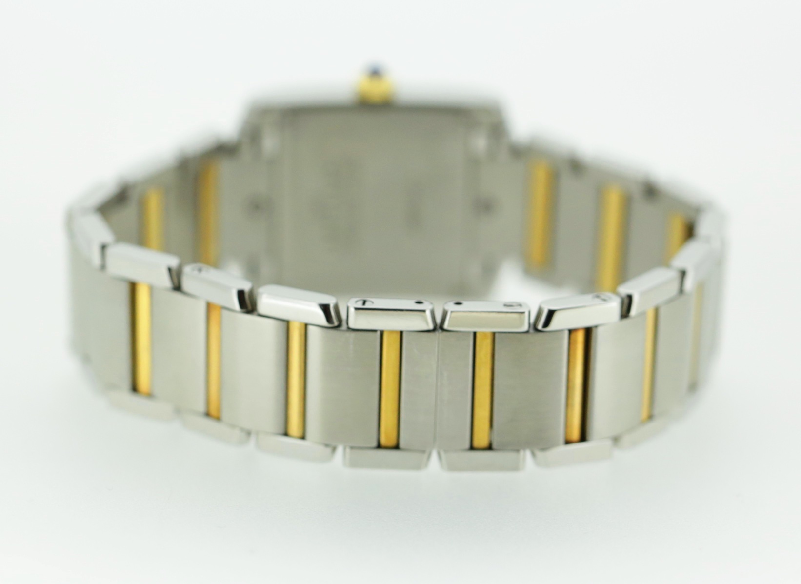 Cartier Tank Francaise Watch, in Stainless Steel & 18ct Yellow Gold, Quartz Movement, Silver-Grained Dial on Stainless Steel & 18ct Yellow Gold Cartier Bracelet, Ref. 2465, Circa: 2009 with Box - Image 6