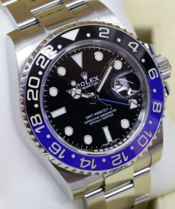 Rolex GMT Master II "Batman", in Stainless Steel, Black & Blue Ceramic Bezel, Black Index Dial, on Rolex OysterSteel Bracelet, Ref. 116710BLNR, Circa. 2017, Complete with Box & Papers