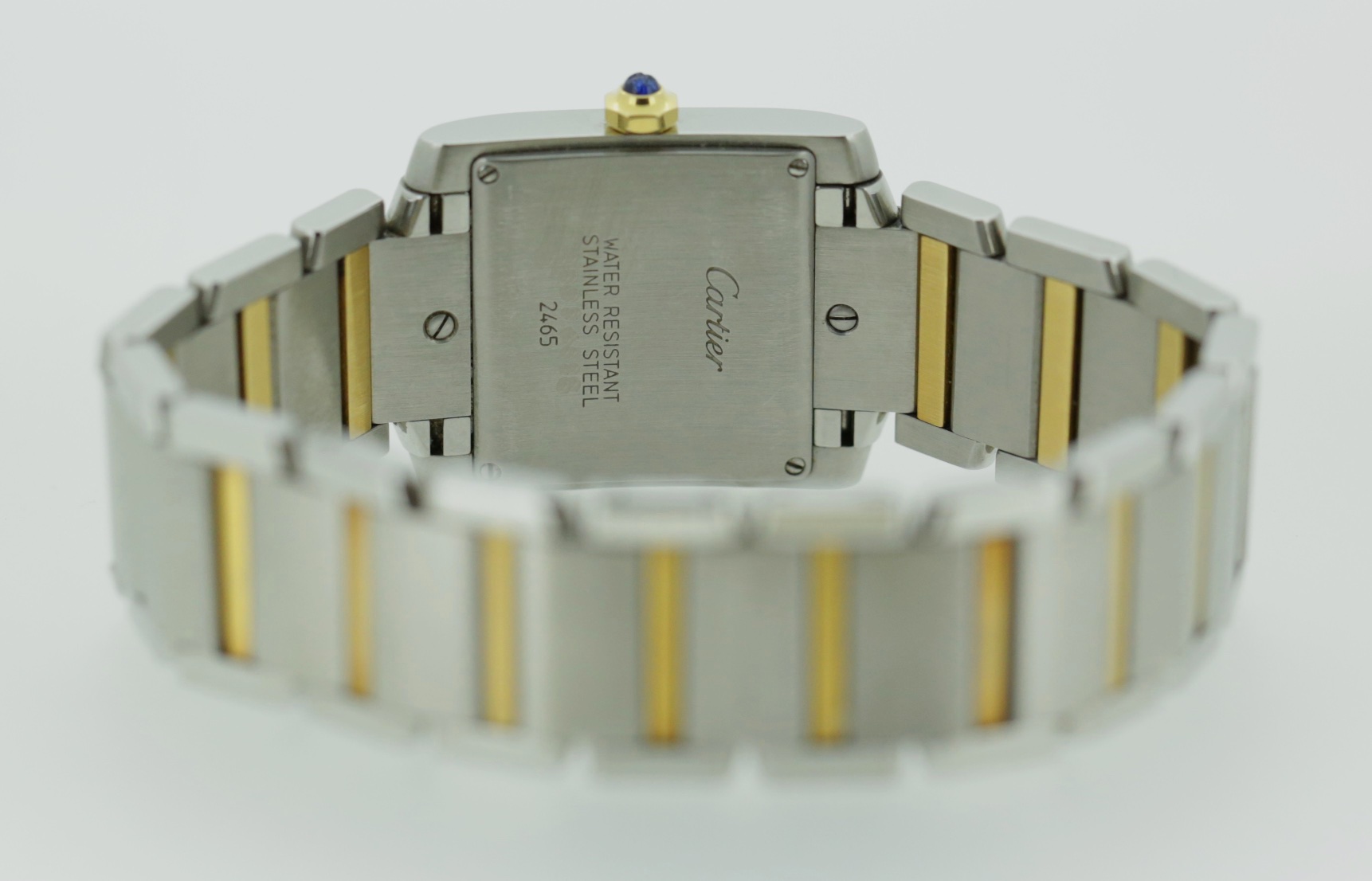 Cartier Tank Francaise Watch, in Stainless Steel & 18ct Yellow Gold, Quartz Movement, Silver-Grained Dial on Stainless Steel & 18ct Yellow Gold Cartier Bracelet, Ref. 2465, Circa: 2009 with Box - Image 5