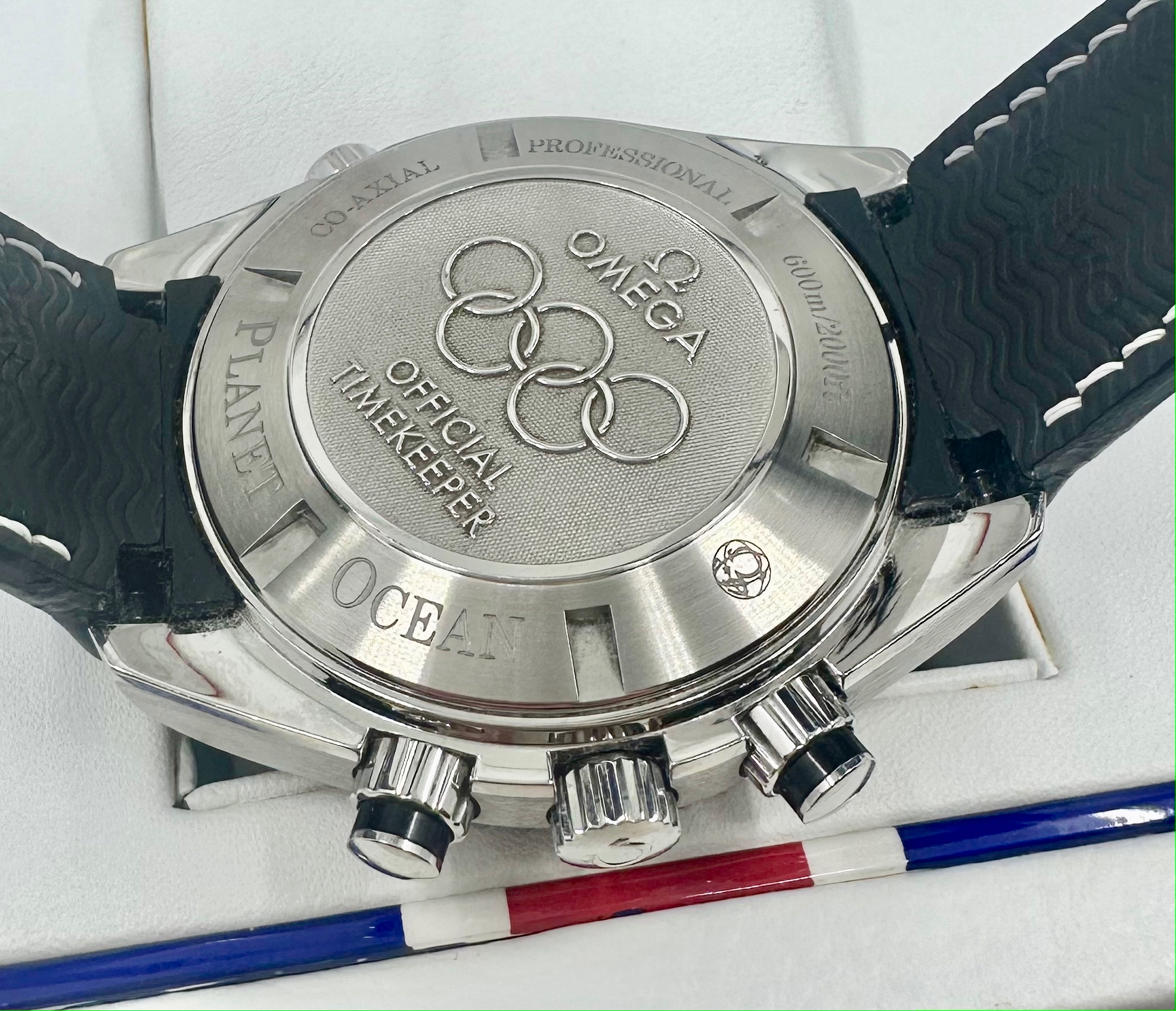 Omega Planet Ocean chronograph Co-Axial London Olympics edition ref 22232465001001.. - Image 2