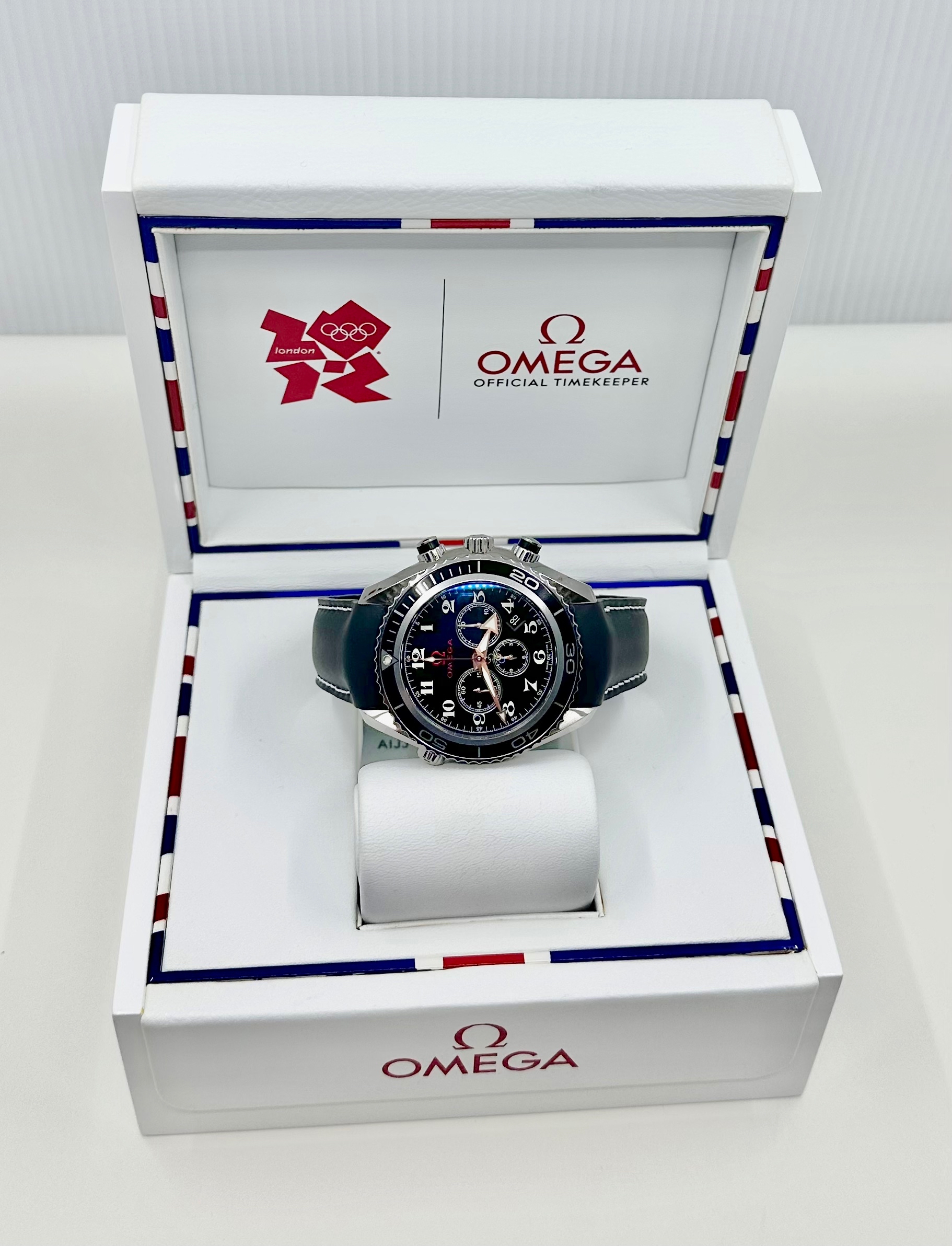 Omega Planet Ocean chronograph Co-Axial London Olympics edition ref 22232465001001.. - Image 6