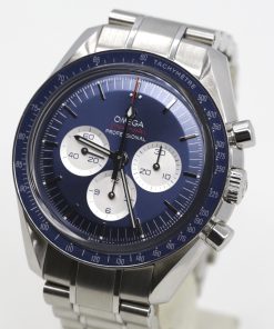 Alternative view of Omega Speedmaster Professional, "Tokyo 2020 Olympics" Edition, Stainless Steel, Blue index dial & Silver sub dials, on Omega Stainless Steel Bracelet, Ref. 522.30.42.30.03.001, Ca.2020, Box, Book & Warranty Cards