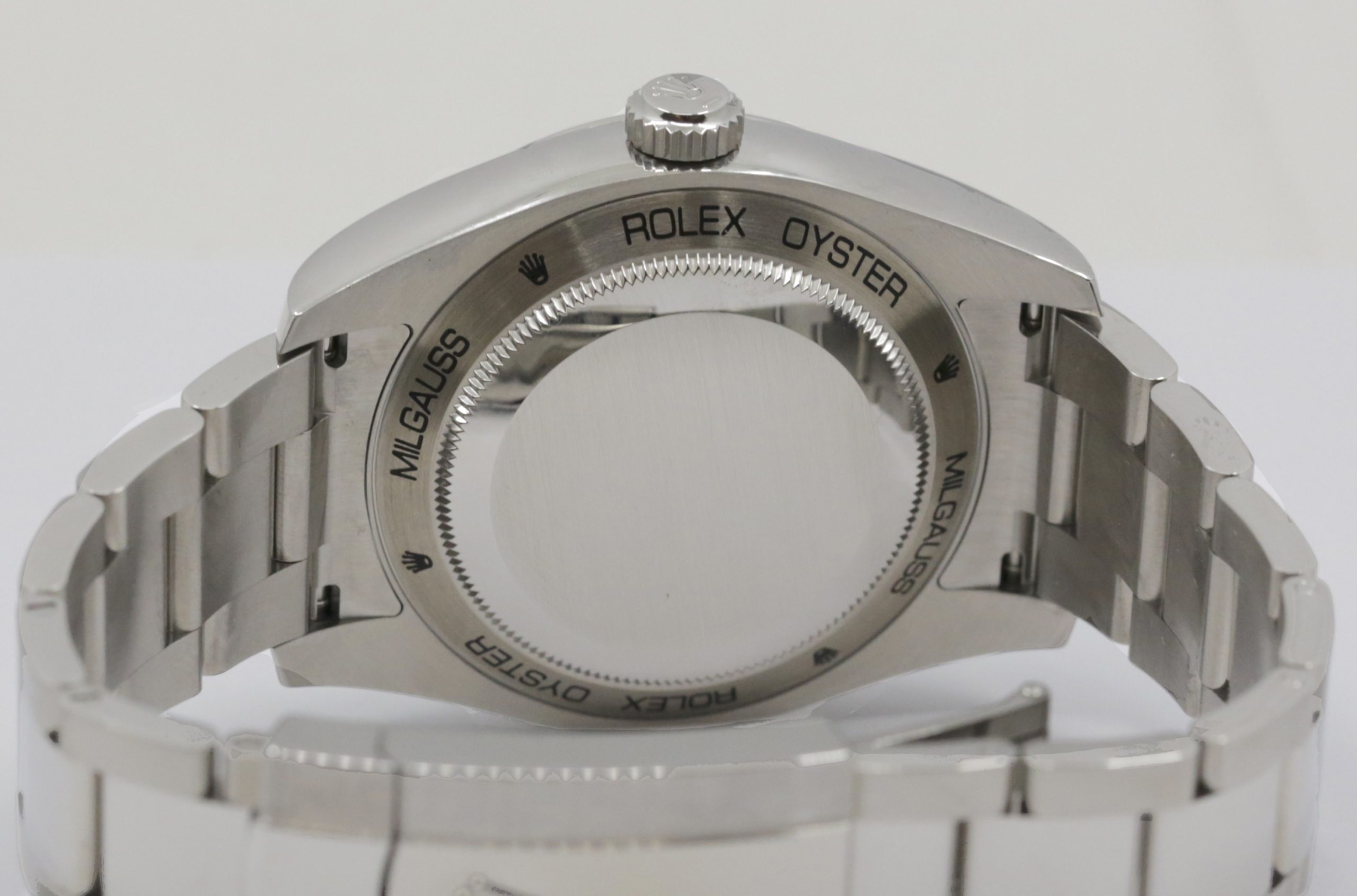 Rolex Milgauss, Anniversary Edition, in Stainless Steel, Black Index Dial with Green Sapphire Crystal, on Rolex Stainless Steel Oyster Bracelet, Ref. 116400GV, Circa: 2020, Complete with Box & Papers - Image 4