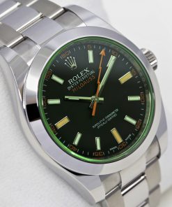 Rolex Milgauss, Anniversary Edition, in Stainless Steel, Black Index Dial with Green Sapphire Crystal, on Rolex Stainless Steel Oyster Bracelet, Ref. 116400GV, Circa: 2020, Complete with Box & Papers