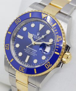 Alternative view of Rolex Submariner Date in Stainless Steel & 18ct Yellow Gold, Blue Index Dial, Blue Ceramic Bezel, on Rolex Stainless Steel & 18ct Yellow Gold Oyster Bracelet, Ref. 126613LB, Circa: 2022, Complete with Box, Papers & Balance of Rolex 5 Year Factory Warranty
