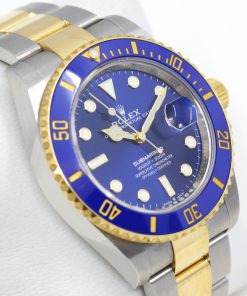 Rolex Submariner Date in Stainless Steel & 18ct Yellow Gold, Blue Index Dial, Blue Ceramic Bezel, on Rolex Stainless Steel & 18ct Yellow Gold Oyster Bracelet, Ref. 126613LB, Circa: 2022, Complete with Box, Papers & Balance of Rolex 5 Year Factory Warranty