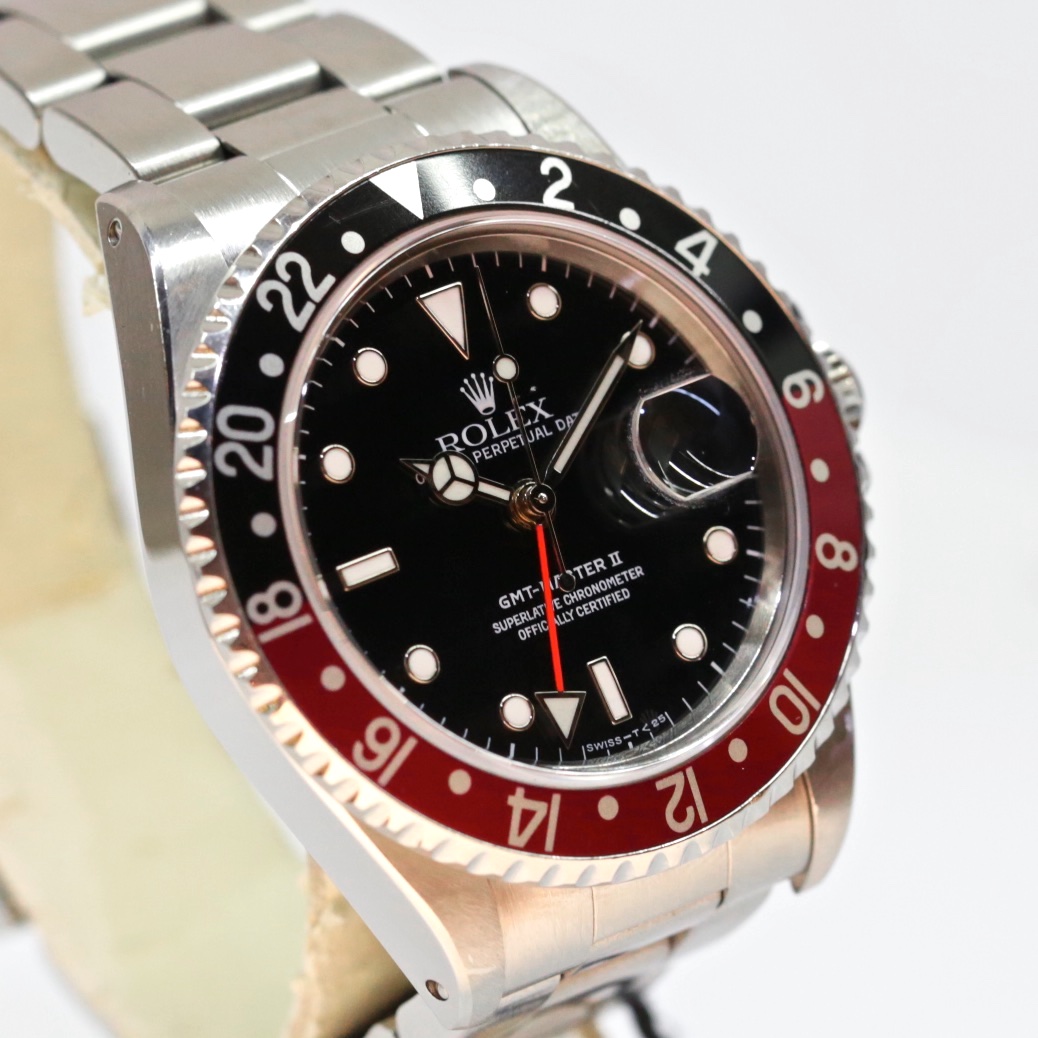Rolex Oyster Perpetual GMT Master 2 Ref. 16710 with Coke Bezel Complete with Box and Japanese Papers Just Returned from Rolex Service Centre.