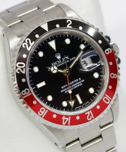 Alternative view of Rolex Oyster Perpetual GMT Master 2 Ref. 16710 with Coke Bezel Complete with Box and Japanese Papers Just Returned from Rolex Service Centre.