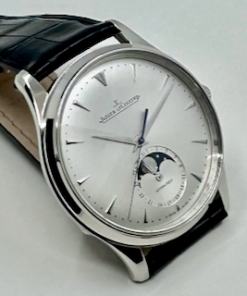 Jaeger-LeCoultre Master Ultra Thin Moon, in Stainless Steel, Silver Index Dial with Moon Phase, on JLC Alligator Strap with Stainless Steel JLC Depolyant, Ref. Q1368420, Circa: 2019, Complete with Box & Papers