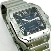 Cartier Santos Large Size gents Ref WSSA0030 Dark Blue dial automatic stainless steel, sold new  15/05/2022 full set B&P.