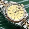Rolex Lady Datejust 26 in Stainless Steel and 18ct Yellow Gold with Champagne index Dial on Rolex Stainless Steel and 18ct Yellow Gold Jubilee Bracelet, Ref: 69173 Circa: 1996