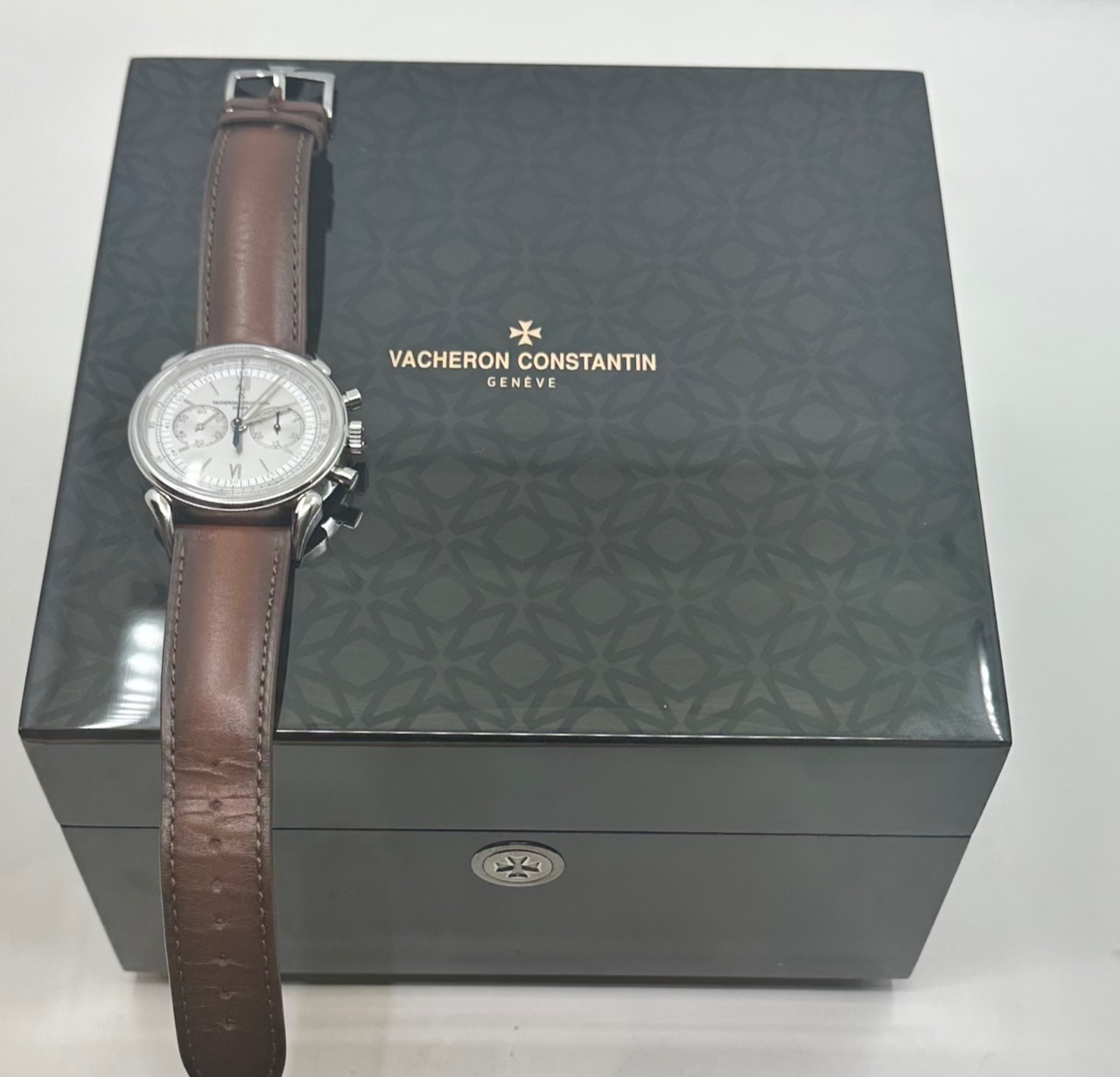 Vacheron Constantine Cornes De Vache 1955 Ref 5000H/000A-B582 chronograph, full set. - Image 5