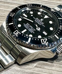 Alternative view of Rolex Sea-Dweller Deepsea, Stainless Steel, Black Ceramic Bezel and Black Index Dial, on Rolex Stainless Steel Oyster Bracelet, Ref. 116660, Circa: 2014, with Box & Papers