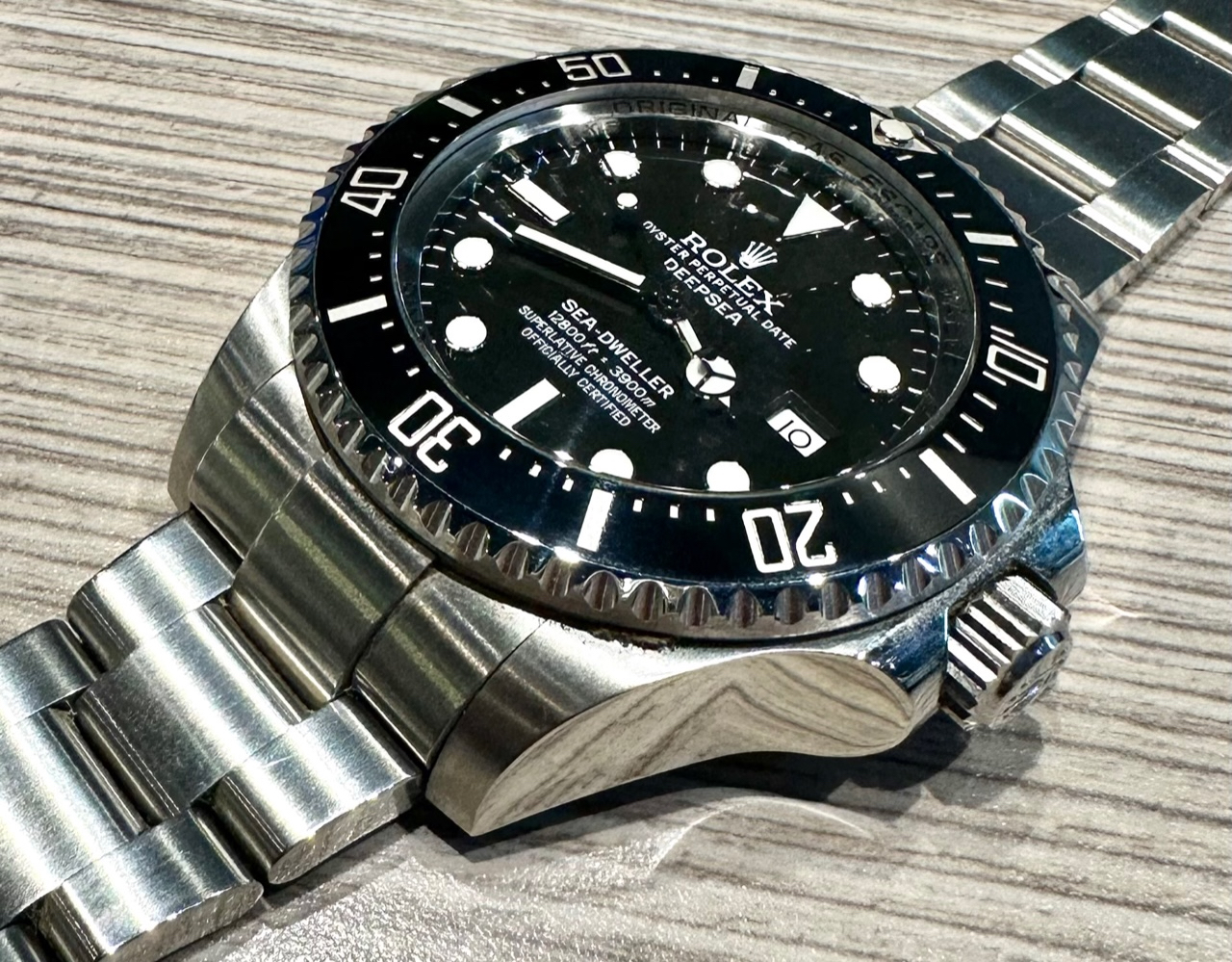 Rolex Sea-Dweller Deepsea, Stainless Steel, Black Ceramic Bezel and Black Index Dial, on Rolex Stainless Steel Oyster Bracelet, Ref. 116660, Circa: 2014, with Box & Papers - Image 2