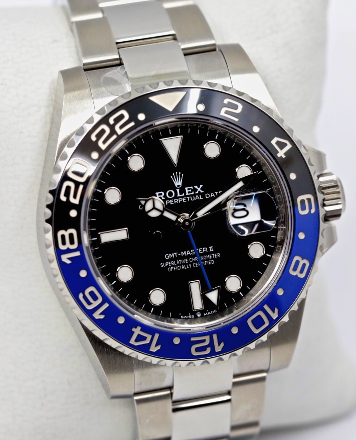Rolex GMT Master II, in Stainless Steel, "Batman" Black & Blue Cerachrom Bezel, Black Index Dial, on Stainless Steel Rolex Oyster Bracelet, Ref. 126710BLNR, Circa: 2022, Complete with Box & Papers - Image 2