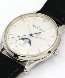 Alternative view of Jaeger-LeCoultre Master Ultra Thin Moon, in Stainless Steel, Silver Index Dial with Moon Phase, on JLC Alligator Strap with Stainless Steel JLC Depolyant, Ref. Q1368420, Circa: 2019, Complete with Box & Papers